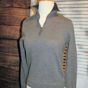 John W. Nordstrom Sm Merino Wool 1/4 Zip Sweater